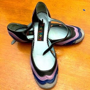 Everybody by AZ moda purple/blue/grey Vintage style pumps size 7